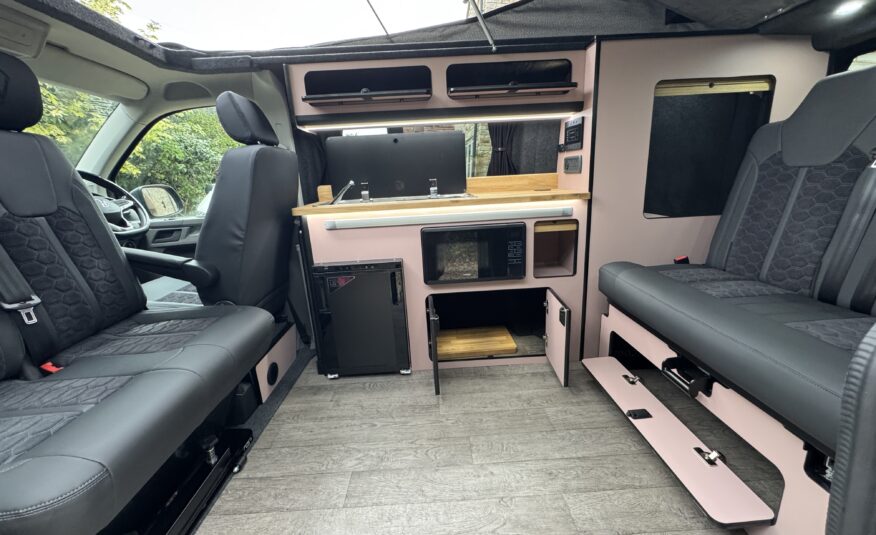 Volkswagen T6.1 Campervan Trek Edition – Coral Pink Cabinetry (Storm)